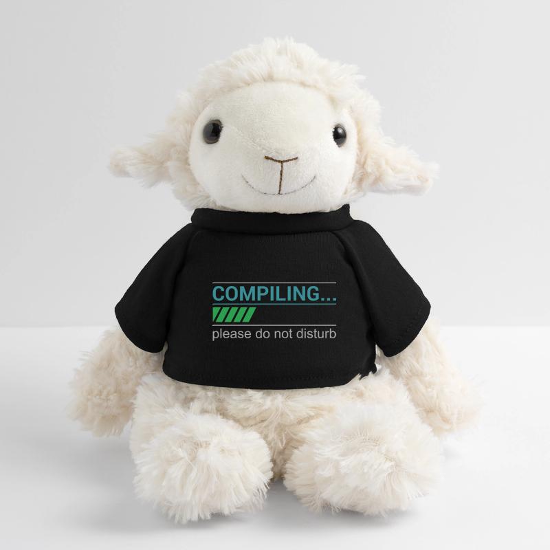 Lustiges Programmierer T-Shirt - Compiling Please MiniFeet® Schaf Annika