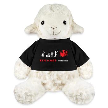 DRUMMER Evolution rot - Mouton en peluche Annika MiniFeet® - noir - Devant