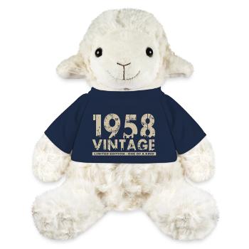 Jahrgang 1958 Bursdag - Unikat - MiniFeet® Schaf Annika - French Navy - Vorne