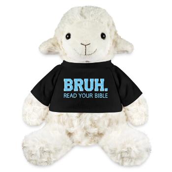 Bruh Bible Shirt – Read the Bible - MiniFeet® Sheep Annika - black - Front