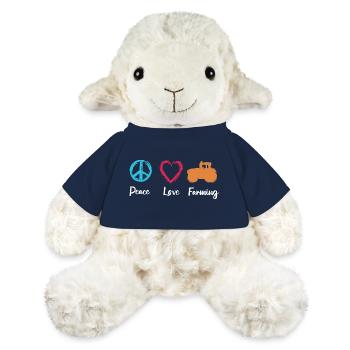 Agriculture Paix Amour - Mouton en peluche Annika MiniFeet® - bleu marine - Devant
