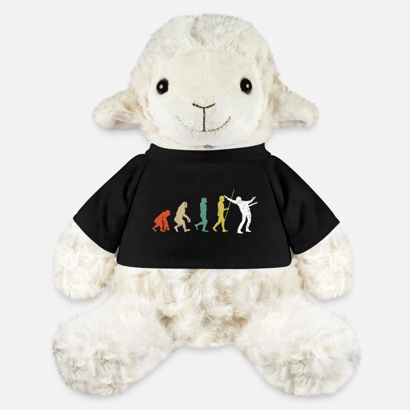 Vintage evolution guitar player - MiniFeet® Sheep Annika - black
