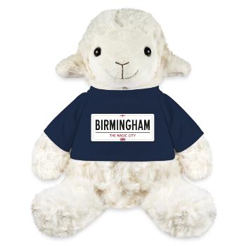 Panneau de nom de lieu de Birmingham - Mouton en peluche Annika MiniFeet® - bleu marine - Devant