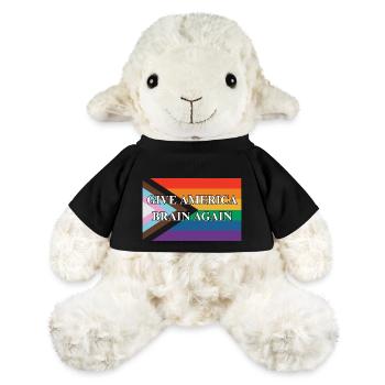 Give America Brain Again Progress Pride Flag - MiniFeet® Schaf Annika - Schwarz - Vorne