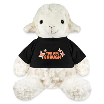 You Are Enough Self Love Motivational Quote - MiniFeet® Sheep Annika - black - Front
