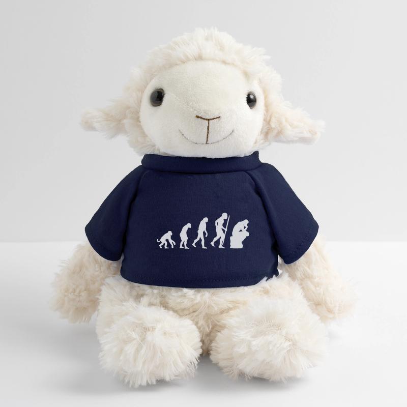 Évolution du penseur philosophie philosophe drôle Mouton en peluche Annika MiniFeet®