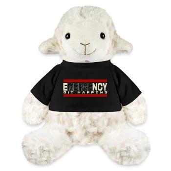 Nerd geek emergency git happens - MiniFeet® Sheep Annika - black - Front