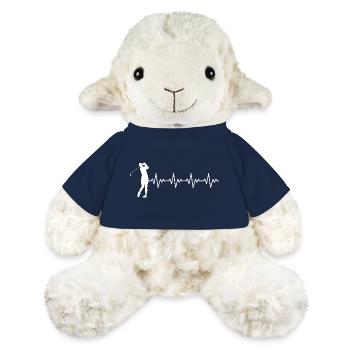 Golf Golfer Golfschlag EKG Herzschlag Herzfrequenz - MiniFeet® Schaf Annika - French Navy - Vorne