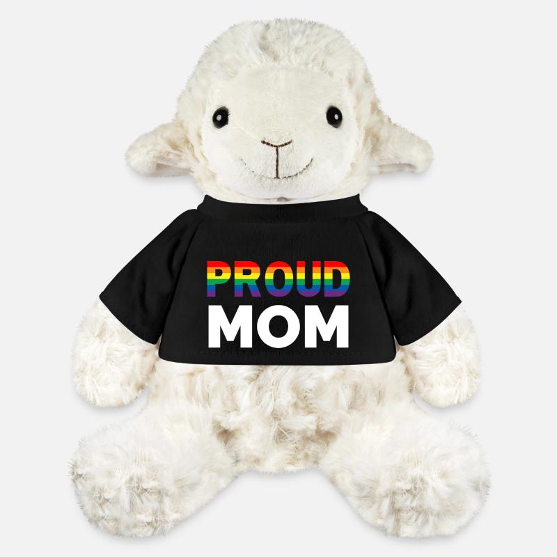 Fière maman arc-en-ciel - Mouton en peluche Annika MiniFeet® - noir