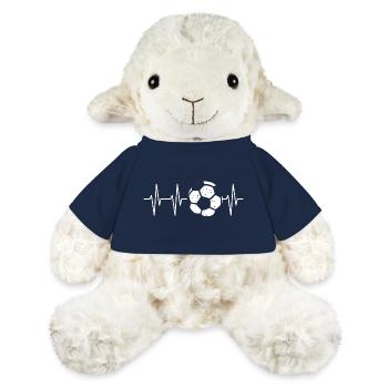 Soccer Heartbeat Line Design - MiniFeet® Sheep Annika - french navy - Front