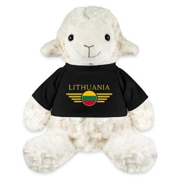 I Love Lithuania, Elegance Style Design T-Shirt - MiniFeet® Sheep Annika - black - Front