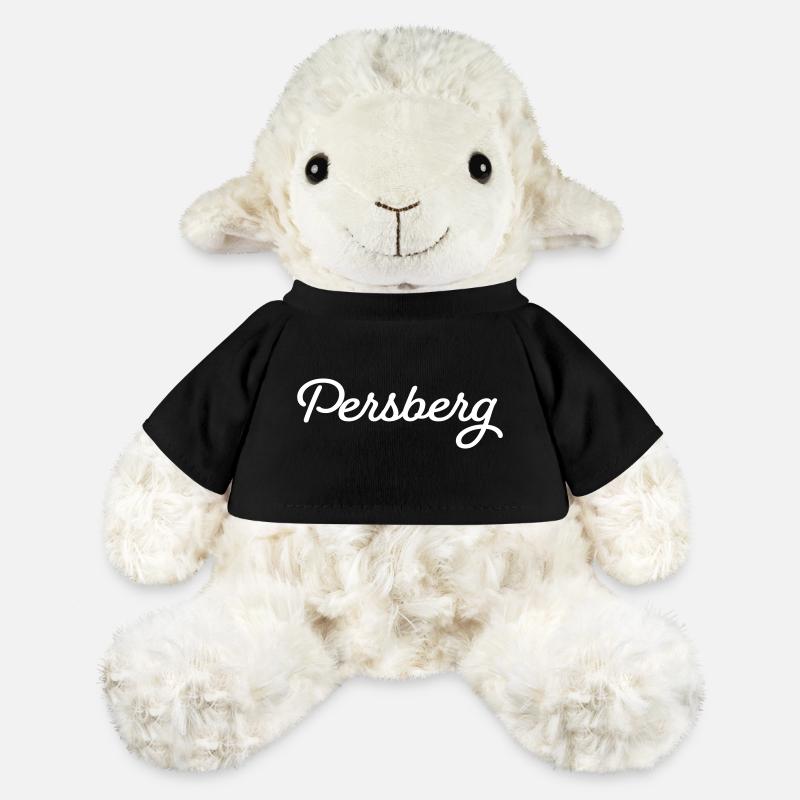Persberg blanc - Mouton en peluche Annika MiniFeet® - noir