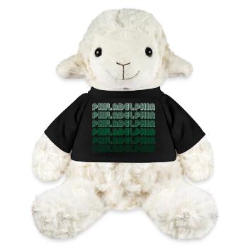 Dégradé typographique de Philadelphie - Mouton en peluche Annika MiniFeet® - noir - Devant