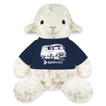 Barkas B1000 blanc - Mouton en peluche Annika MiniFeet® - bleu marine - Devant