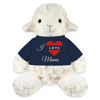 Herzform mit Liebesbotschaft für Mama - MiniFeet® Schaf Annika - French Navy - Vorne