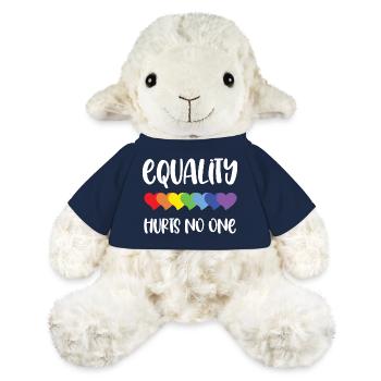 Mois de la fierté LGBT - L’égalité ne fait de mal à personne - Mouton en peluche Annika MiniFeet® - bleu marine - Devant