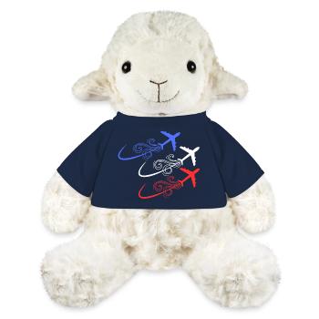 Patrouille de France, blau, weiß, rote Flugzeuge - MiniFeet® Schaf Annika - French Navy - Vorne