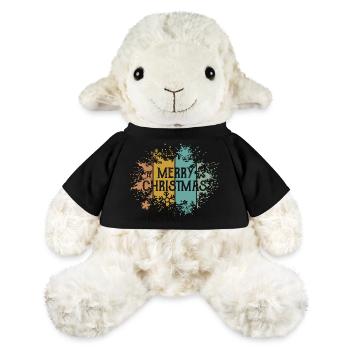 rétro Joyeux Noël Flocon de Neige Cristal de Glace - Mouton en peluche Annika MiniFeet® - noir - Devant