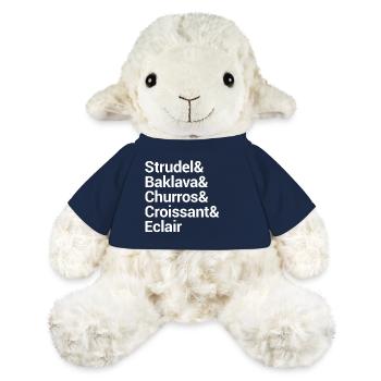 Conception typographique audacieuse du festival de la gastronomie - Mouton en peluche Annika MiniFeet® - bleu marine - Devant