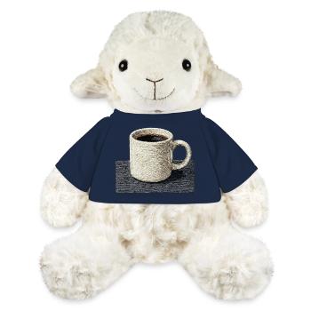 Bestickte Tasse Filterkaffee, langsamer Kaffee (gedruckt) - MiniFeet® Schaf Annika - French Navy - Vorne