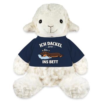 Dackel Kleidung Geschenke Ich dackel jetzt  - MiniFeet® Schaf Annika - French Navy - Vorne