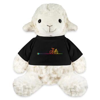 buntes Elektrokabel mit Stecker und Fahrrad - MiniFeet® Schaf Annika - Schwarz - Vorne