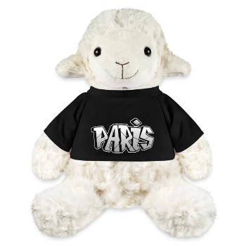Paris Graffiti - Mouton en peluche Annika MiniFeet® - noir - Devant
