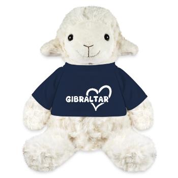 Cadeau pour Gibraltar - Mouton en peluche Annika MiniFeet® - bleu marine - Devant