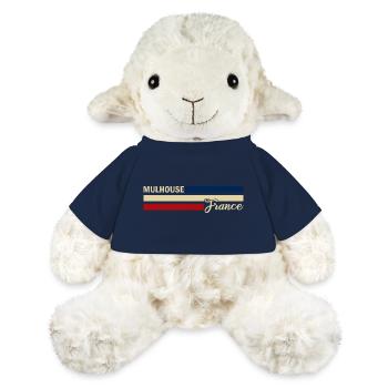 France - Mulhouse - Frankreich - Flagge - Streifen - MiniFeet® Schaf Annika - French Navy - Vorne