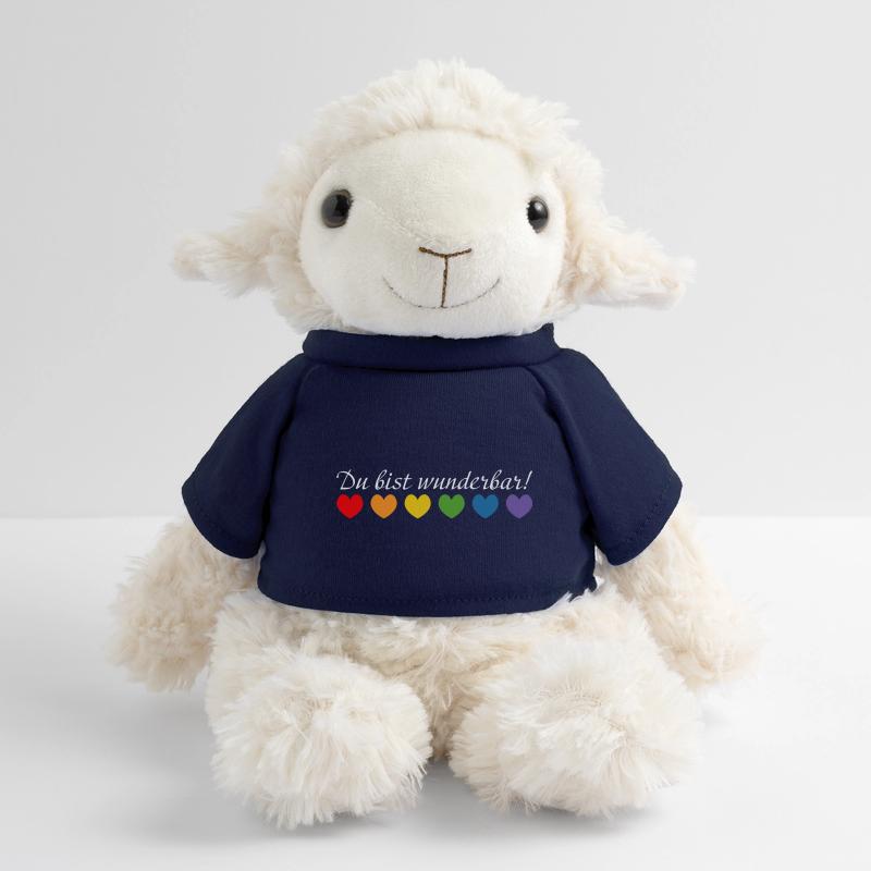 Regenbogenherzchen du bist wunderbar white MiniFeet® Schaf Annika