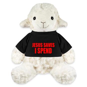 jesus saves i spend - Mouton en peluche Annika MiniFeet® - noir - Devant