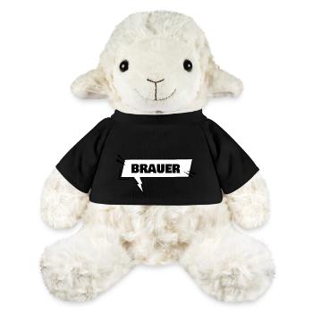 Geschenk für Brauer - MiniFeet® Schaf Annika - Schwarz - Vorne