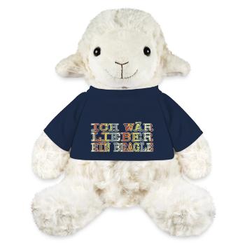 pfote pudel welpe zitat geschenkidee bluthund - MiniFeet® Schaf Annika - French Navy - Vorne