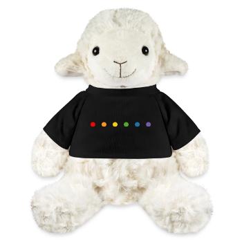 Rainbow small rounds LGBT lgbtqi queer - MiniFeet® Sheep Annika - black - Front