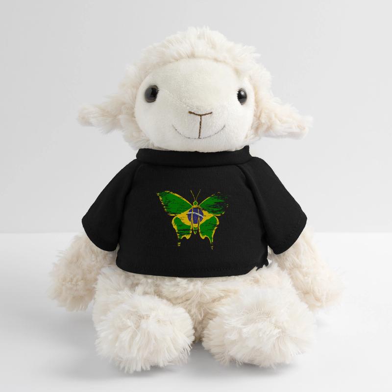 Drapeau du Brésil papillon utilisé Mouton en peluche Annika MiniFeet®