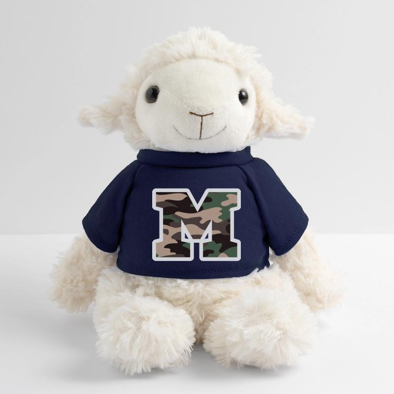 Letter M Military Camouflage - Gift Idea MiniFeet® Sheep Annika