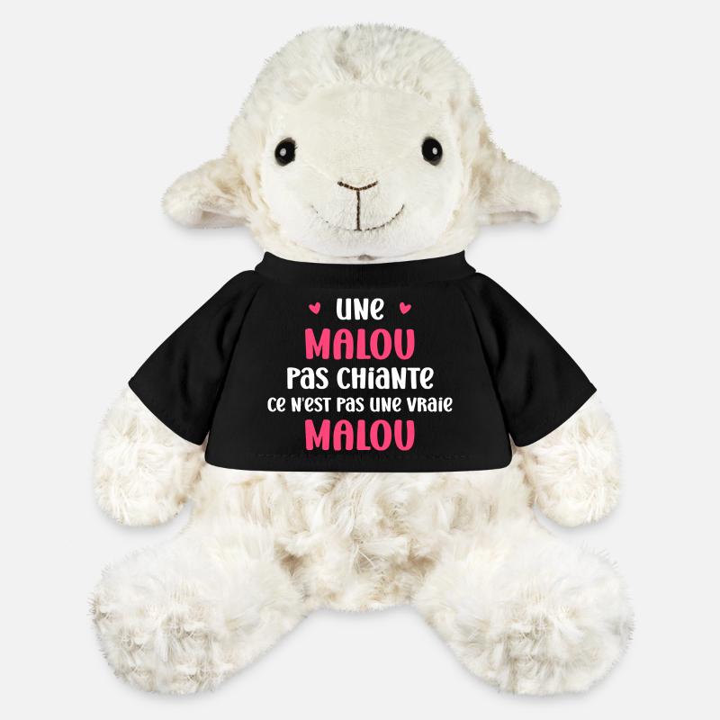 Malou - Mouton en peluche Annika MiniFeet® - noir
