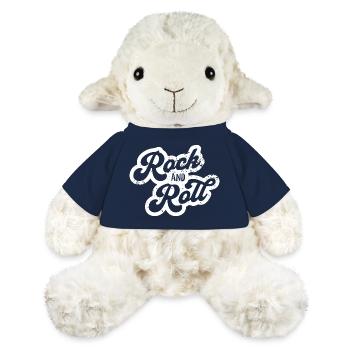 Rock'n'Roll Retro Typografie Design - MiniFeet® Schaf Annika - French Navy - Vorne
