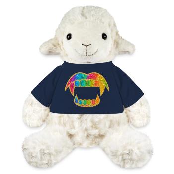Regenbogen Glitzer Mund - MiniFeet® Schaf Annika - French Navy - Vorne