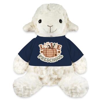 Love Preschool Thanksgiving Colorful Fall Leaves - MiniFeet® Sheep Annika - french navy - Front