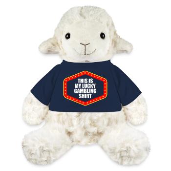 Lucky Gambling Casino Gambling Funny Player - Mouton en peluche Annika MiniFeet® - bleu marine - Devant