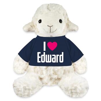 I Love Edward Pink Heart I Love Edward - MiniFeet® Sheep Annika - french navy - Front