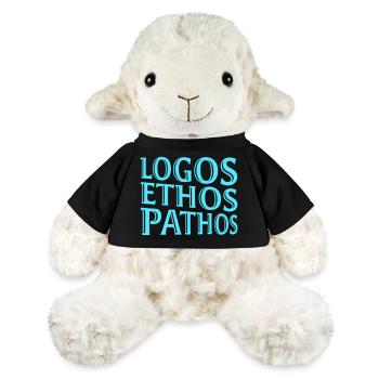 Logos Ethos Pathos Rhétorique Étudiant en Philosophie - Mouton en peluche Annika MiniFeet® - noir - Devant