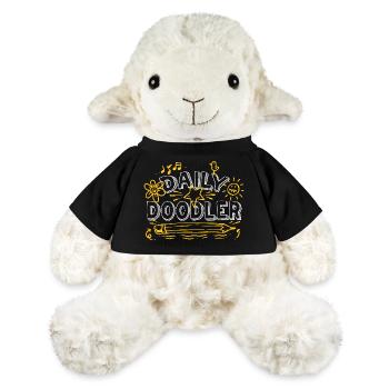 Dessin de Gribouillis Quotidien - Mouton en peluche Annika MiniFeet® - noir - Devant