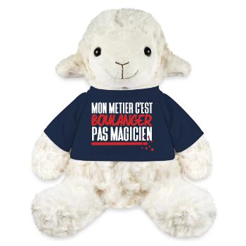 Mon métier c'est Boulanger pas Magicien - Mouton en peluche Annika MiniFeet® - bleu marine - Devant