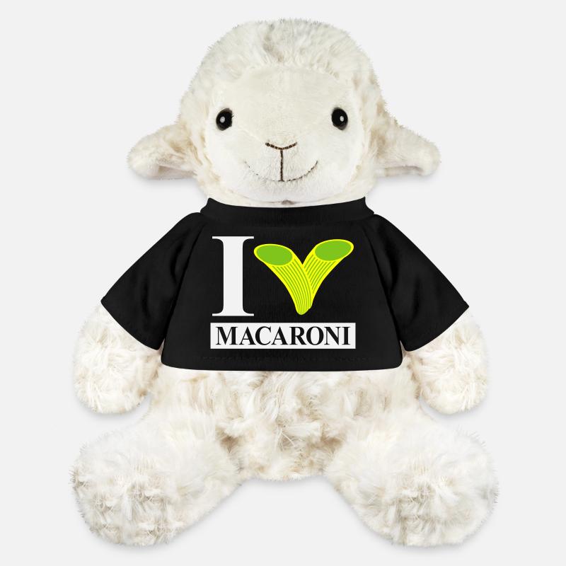J’adore les macaronis - Mouton en peluche Annika MiniFeet® - noir
