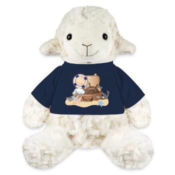 Maritimer Koffer – Nautisches Urlaubsdesign - MiniFeet® Schaf Annika - French Navy - Vorne