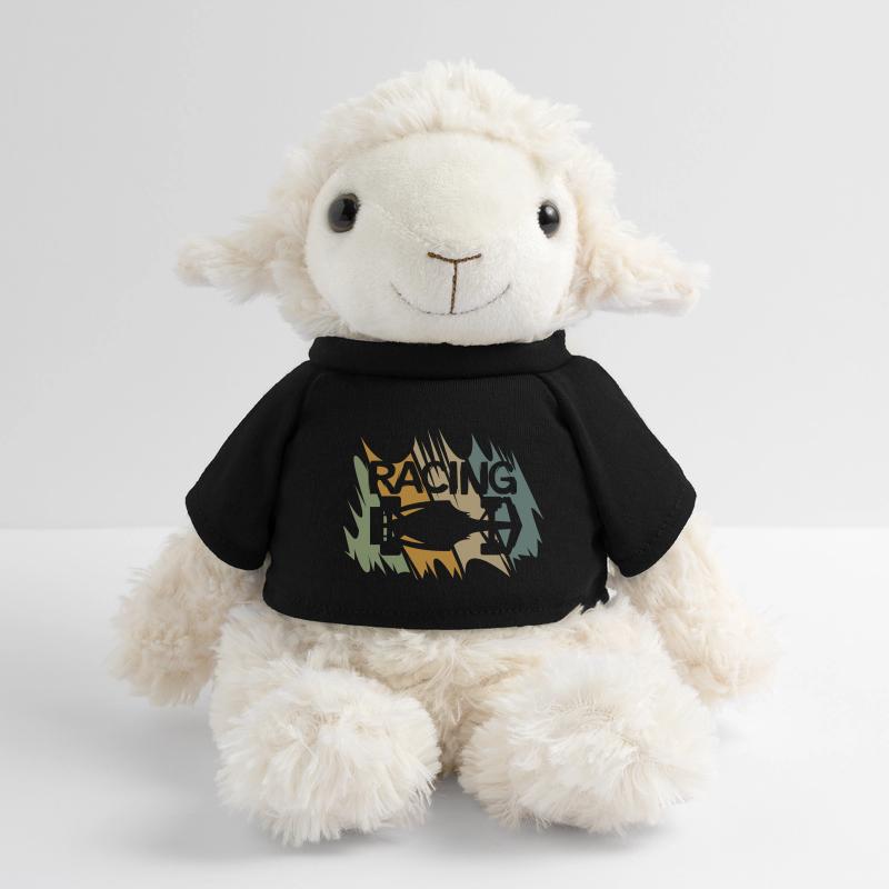 Design de course de formule rétro pour les fans de sport automobile Mouton en peluche Annika MiniFeet®