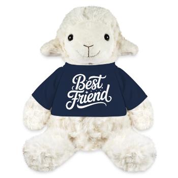 Best Friend Hand Lettered Typography - MiniFeet® Sheep Annika - french navy - Front