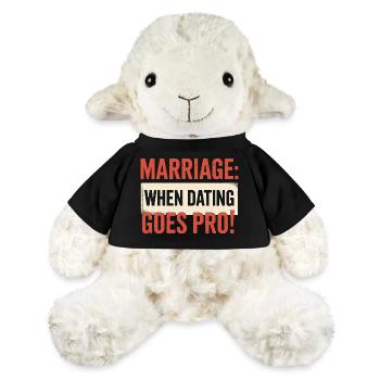 Marriage When Dating Goes Pro Funny Wedding - MiniFeet® Sheep Annika - black - Front